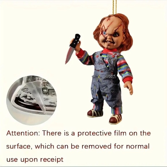 ❤️ Child’s Play Chucky Acrylic Pendant - Stylish
Car Charm & Festive Ornament - Picture 5 of 5